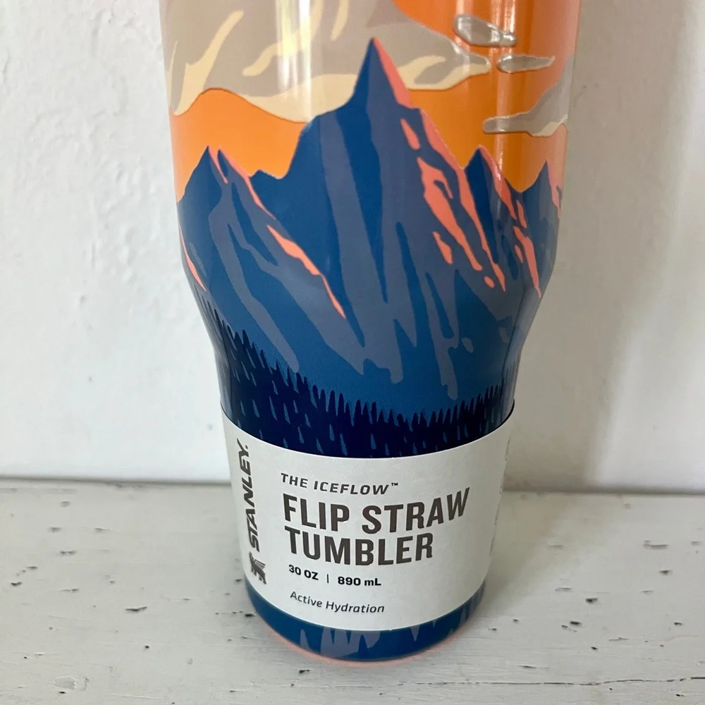 Stanley IceFlow Flip Straw Tumbler-30oz-Always With Honor-Awh Dawn On High - Picture 3 of 6